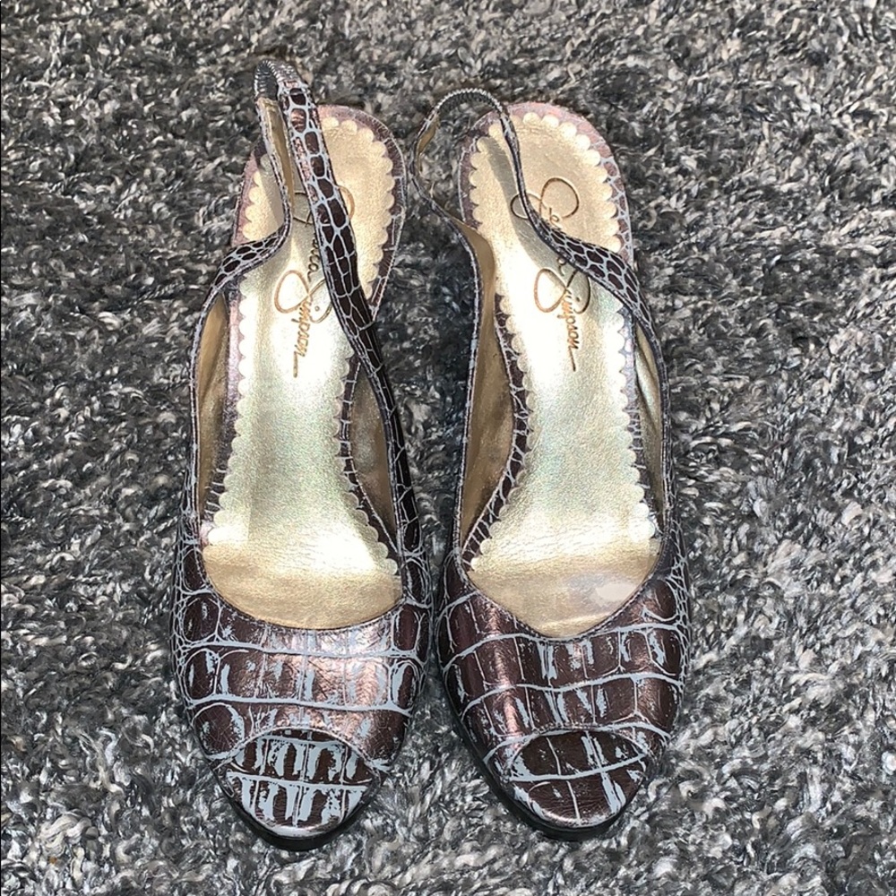 Jessica Simpson Snake Print Pumps